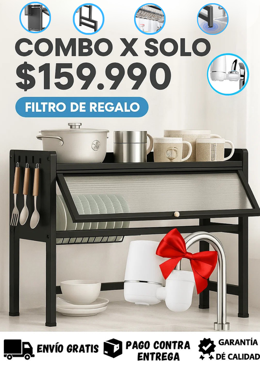 ESCURRIDOR DE PLATOS AGUAFIX + OBSEQUIO