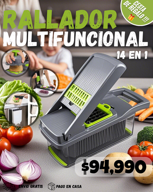 RALLADOR EAT MULTIFUNCIONAL 14 EN 1 + REGALO 🎁